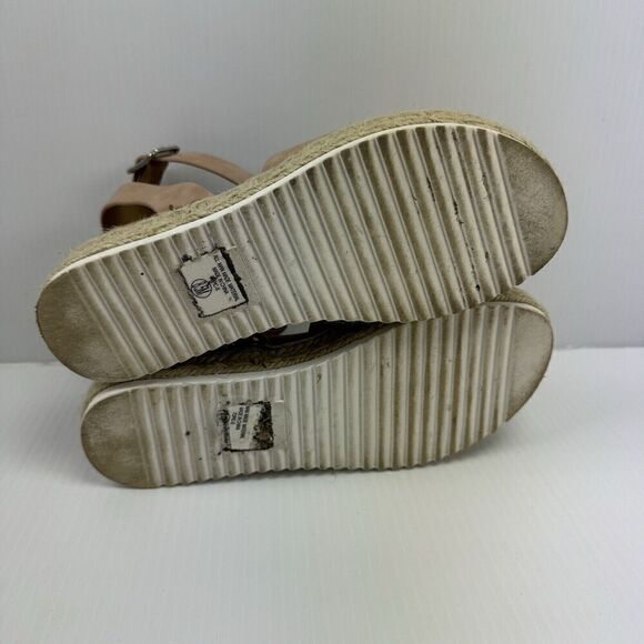 Soda Womens Topic Espadrille Ankle Strap Open Toe Wedge Sandals 8.5 Medium - Picture 9 of 11